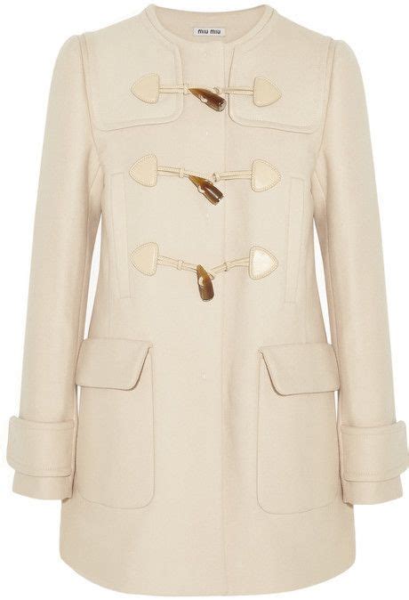 miu miu coat leather wool